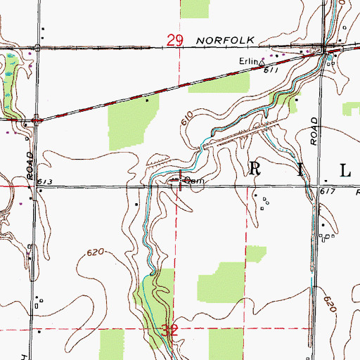 Topographic Map of Schoch Cemetery, OH
