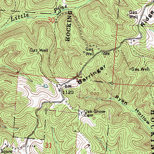 Topographic Map of Brehm School (historical), OH