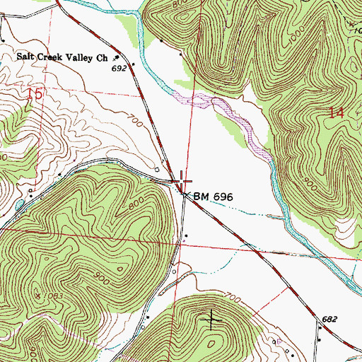 Topographic Map of Smith School (historical), OH