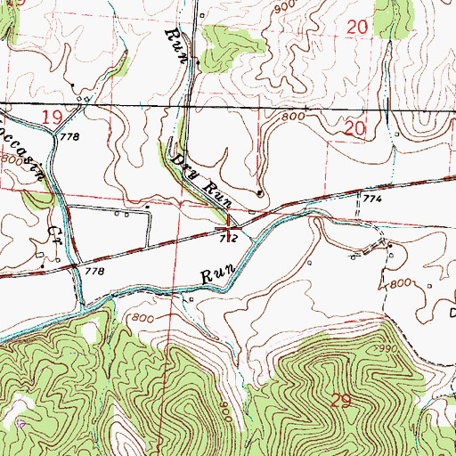 Topographic Map of Union School (historical), OH