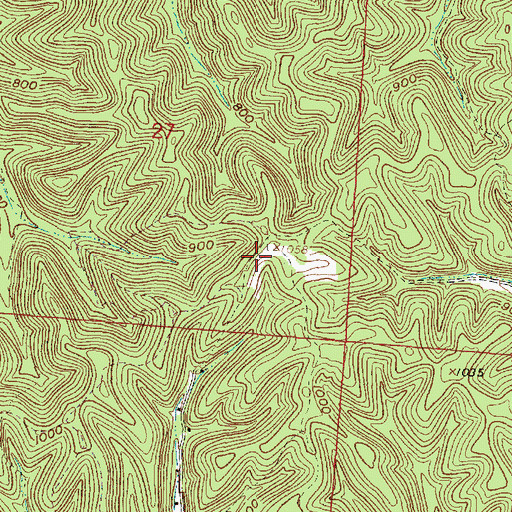 Topographic Map of High Hill School (historical), OH