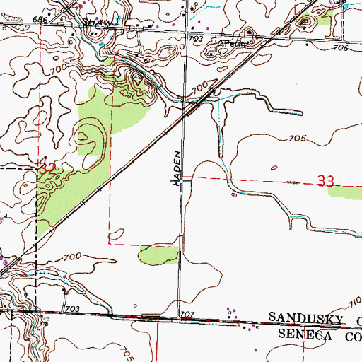 Topographic Map of Michael Murray Wildlife Area, OH