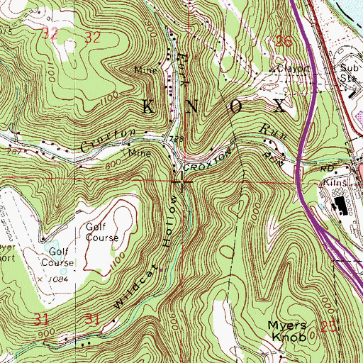 Topographic Map of Kaul Wildlife Area, OH