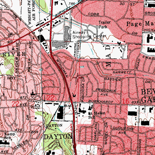 Topographic Map of Kemp Cemetery, OH