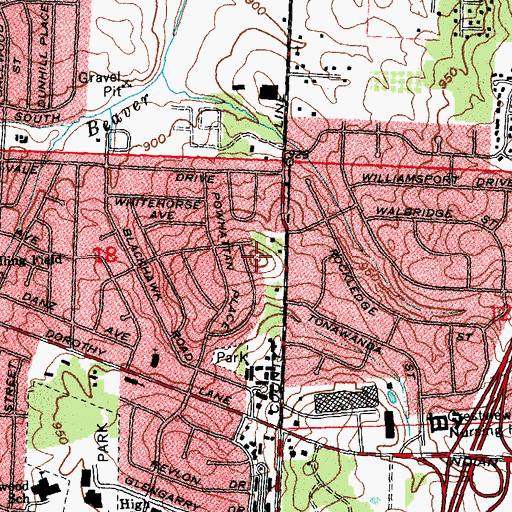 Topographic Map of Morgan Cemetery (historical), OH