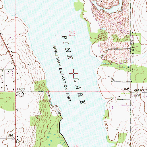 Topographic Map of Snyder Bog, OH