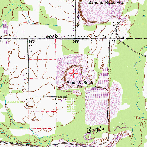 Topographic Map of South Phalanx Quarry, OH