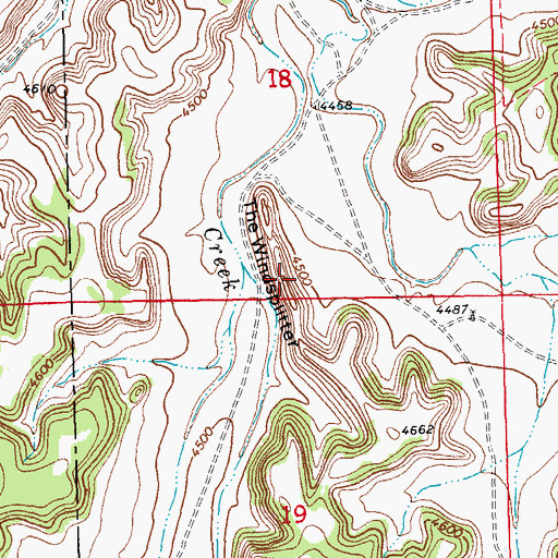 Topographic Map of The Windsplitter, CO