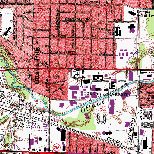 Topographic Map of Dowd-Nash-White Quadrangle, OH