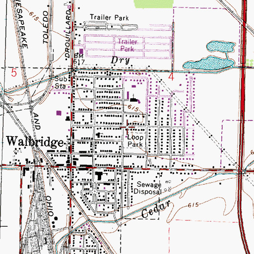 Topographic Map of Faith Tabernacle Church of God, OH