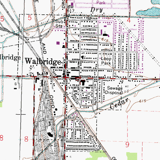 Topographic Map of Grace United Methodist Church, OH