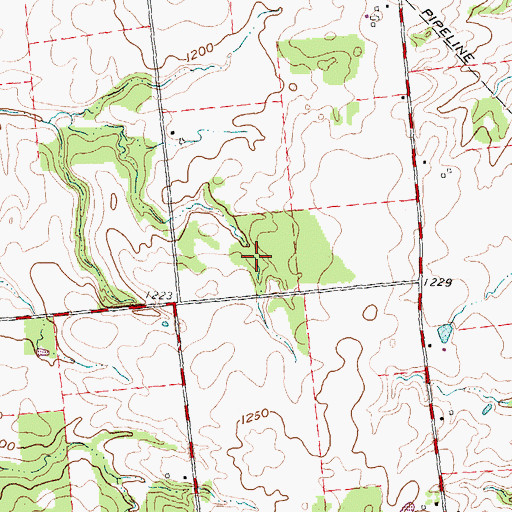 Topographic Map of Dorman Cemetery, OH