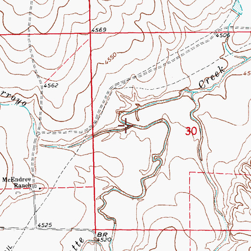 Topographic Map of Snake Arroyo, CO