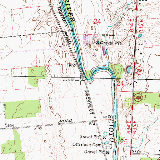 Topographic Map of Markel-Kirts Cemetery, OH