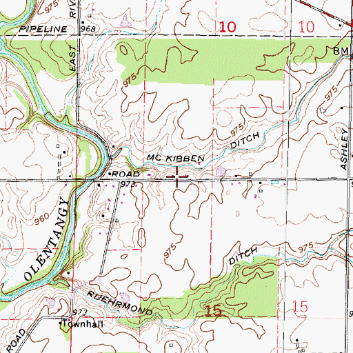 Topographic Map of Smith - Witzel Cemetery, OH