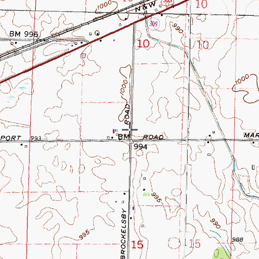 Topographic Map of Ziller Family Cemetery, OH