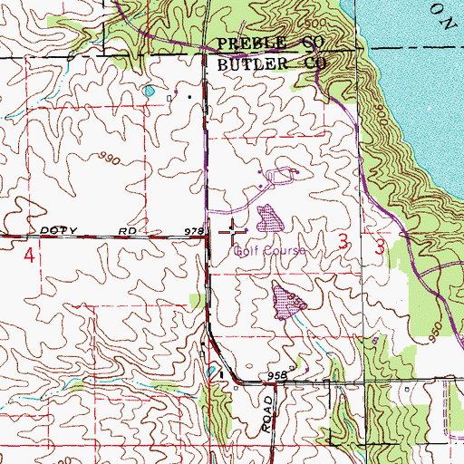 Topographic Map of Pioneer Farm Museum, OH