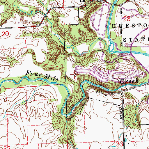 Topographic Map of Indian Mound Trail, OH