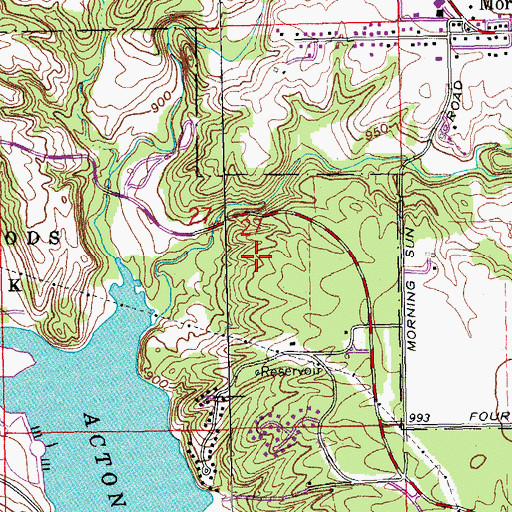 Topographic Map of Pine Loop Trail, OH