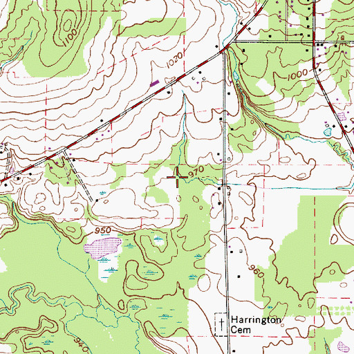 Topographic Map of Clubmoss Trail, OH