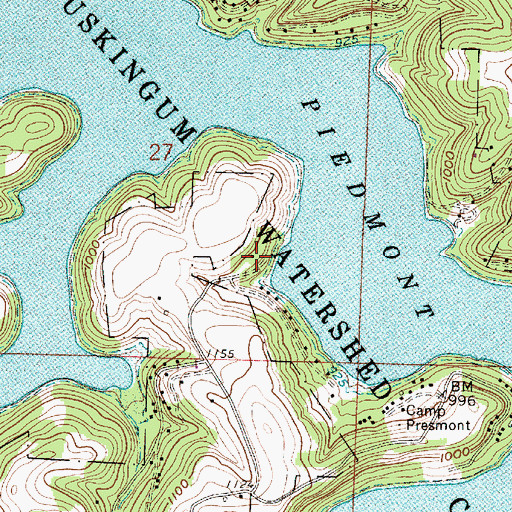 Topographic Map of Briar Hill Club, OH