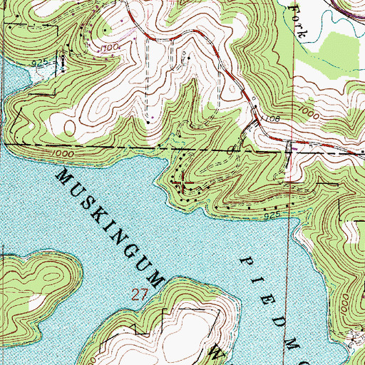 Topographic Map of Hilltop Cottage Area, OH