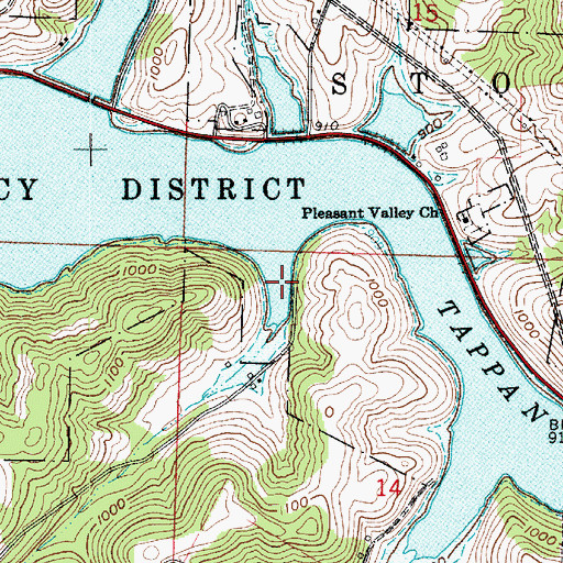 Topographic Map of Beall Bay, OH