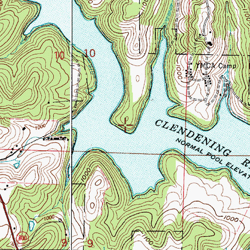 Topographic Map of Long Point, OH