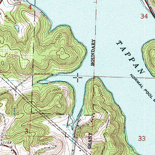 Topographic Map of Wye Bay, OH