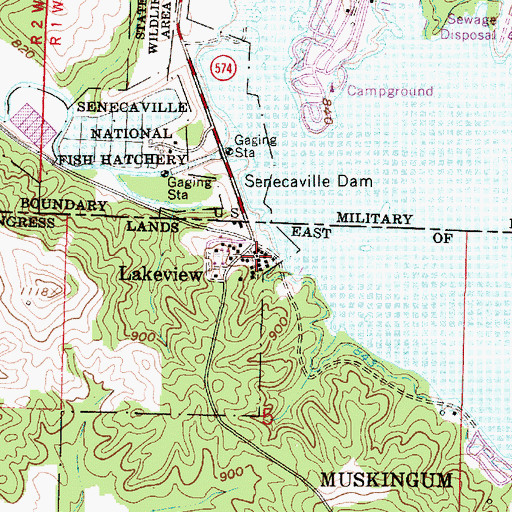Topographic Map of Rose Addition, OH