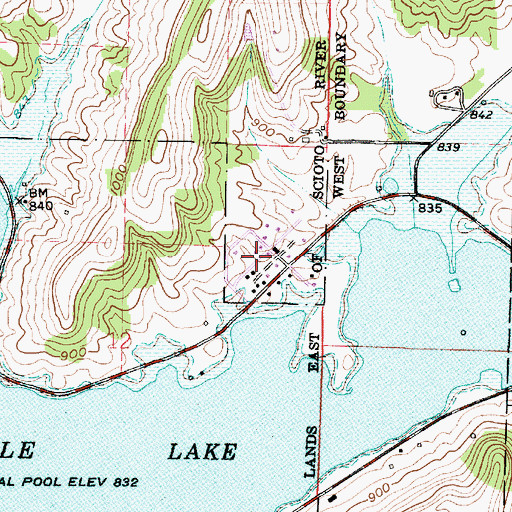 Topographic Map of Sue-Lin Acres, OH