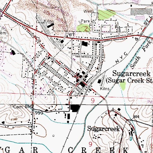 Topographic Map of Alpine Hills Museum, OH