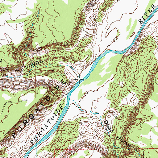 Topographic Map of Spring Canyon, CO