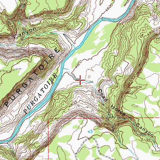Topographic Map of Dead Horse Canyon, CO