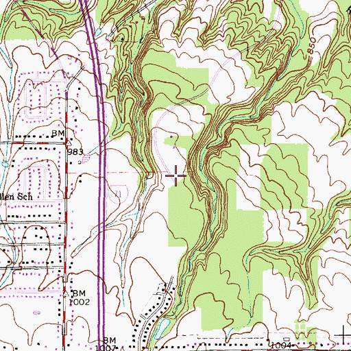 Topographic Map of Royalview Picnic Area, OH