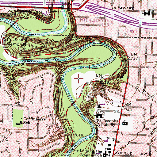 Topographic Map of Tyler Field, OH