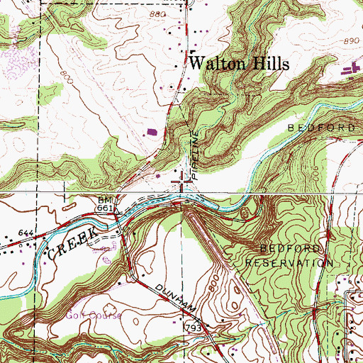 Topographic Map of Hemlock Creek Picnic Area, OH