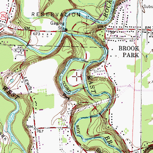 Topographic Map of Lagoon Picnic Area, OH