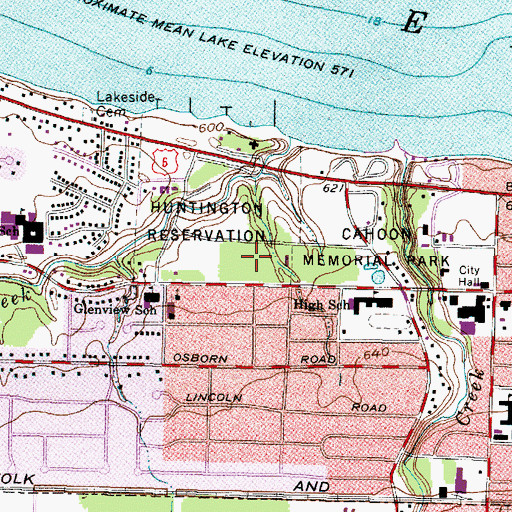 Topographic Map of Wolf Picnic Area, OH