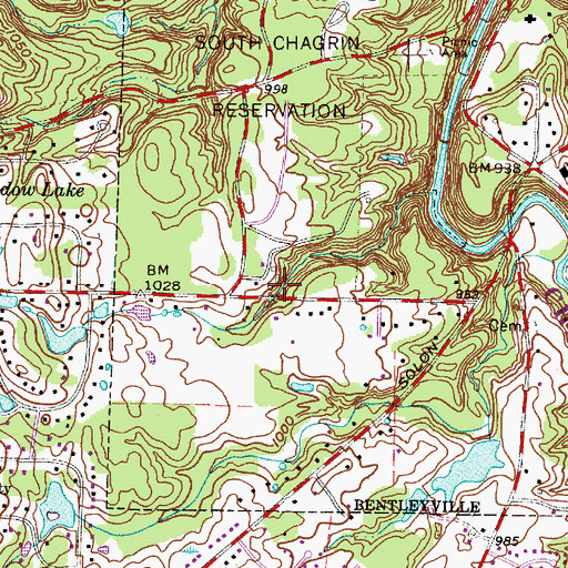 Topographic Map of McFarland Homestead, OH