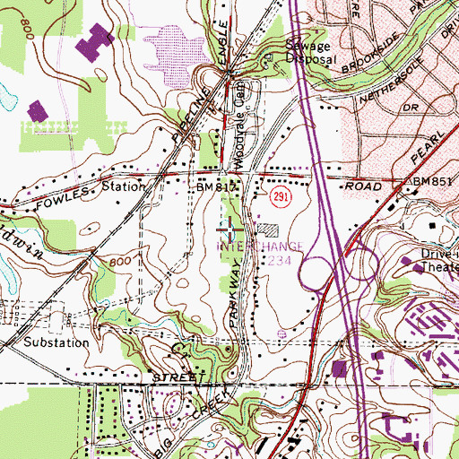 Topographic Map of Lake Isaac, OH