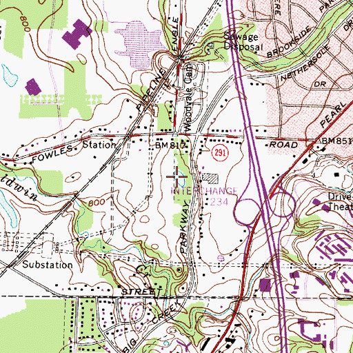 Topographic Map of Lake Isaac Waterfowl Sanctuary, OH