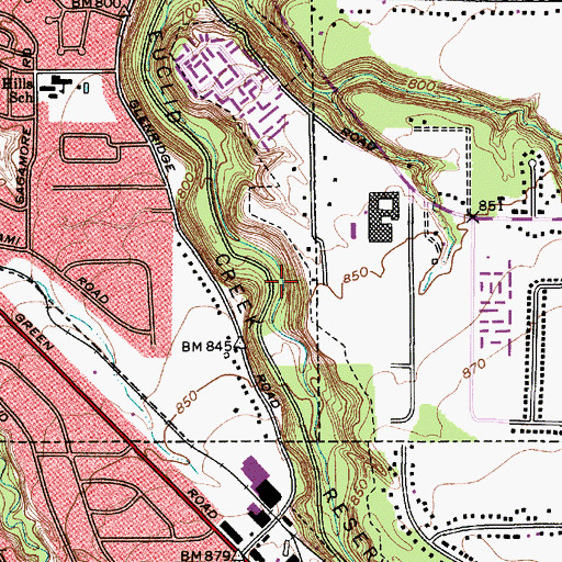 Topographic Map of Welsh Woods Picnic Area, OH
