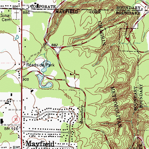 Topographic Map of Forest Picnic Area, OH