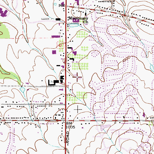 Topographic Map of Gardenview Horticultural Park, OH