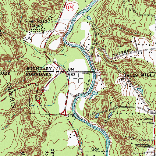 Topographic Map of Rogers Road Field, OH