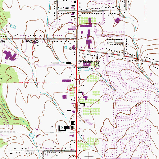 Topographic Map of Saint John Neumann Church, OH