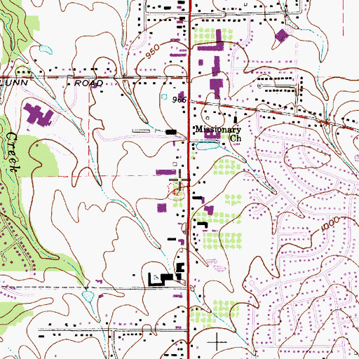 Topographic Map of Strongsville Post Office (historical), OH