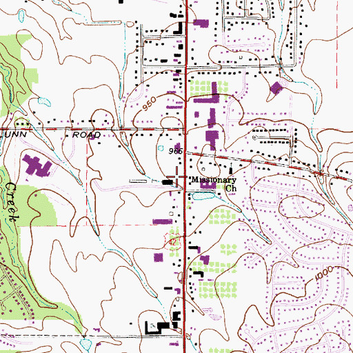 Topographic Map of Strongsville South Plaza Shopping Center, OH