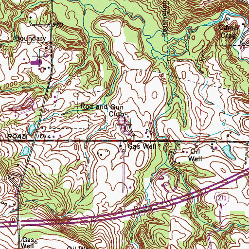 Topographic Map of Judges Lake, OH